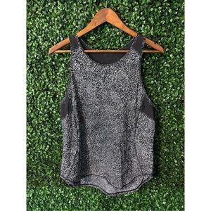 Lululemon Black and White Sculpt Tank Top Sz Large